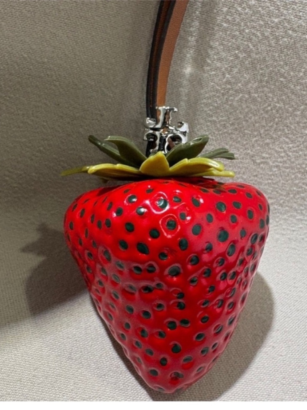 Tory Burch red strawberry charm - Picture 3 of 7